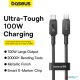 Baseus 1m Unbreakable Series Fast Charging Data Cable Type-C to Type-C 100W Cluster Black (6M)